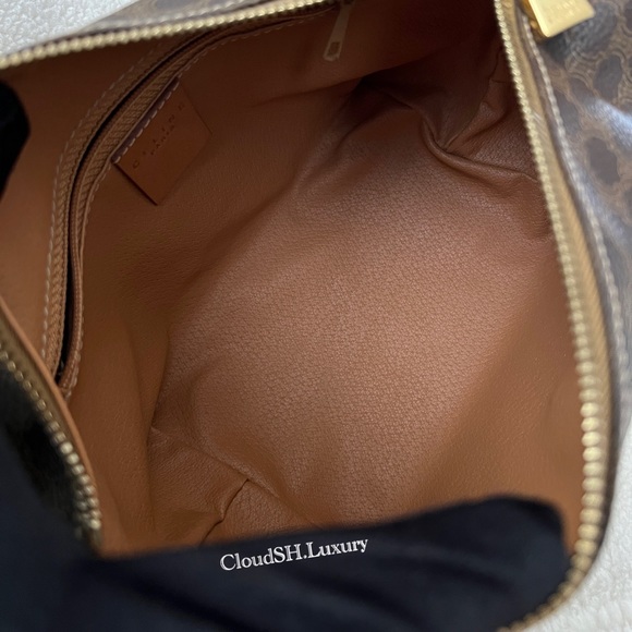 Auth Celine Classic Macadam Brown Small Bag - Vintage - Picture 9 of 11
